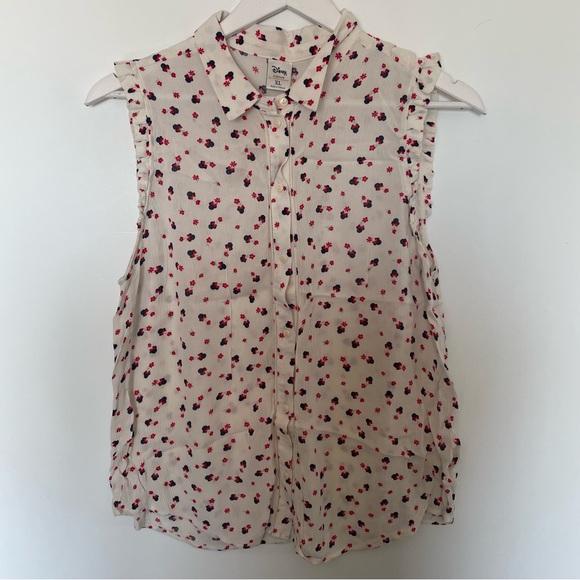Disney Collection By Lauren Conrad Minnie Mouse Blouse SZ XL - Picture 1 of 8
